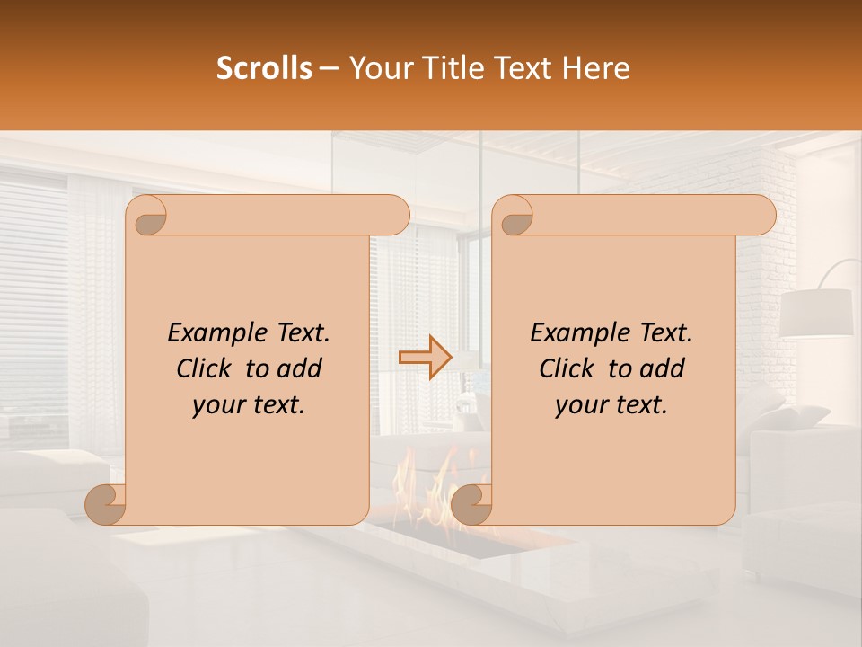Interior Of The Hallway PowerPoint Template