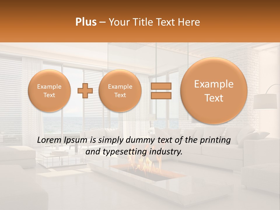 Interior Of The Hallway PowerPoint Template
