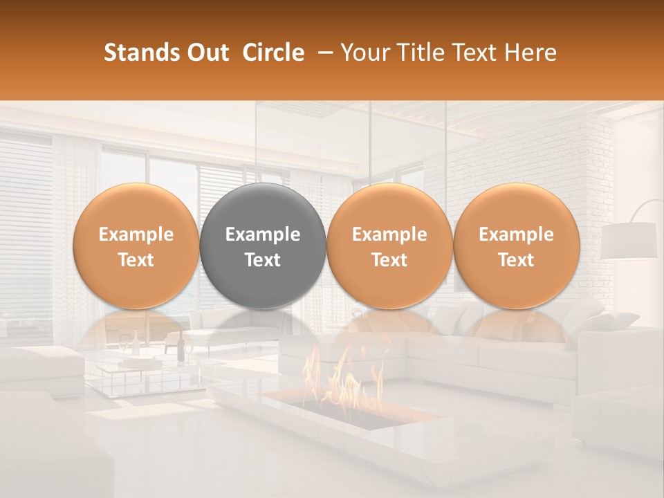 Interior Of The Hallway PowerPoint Template