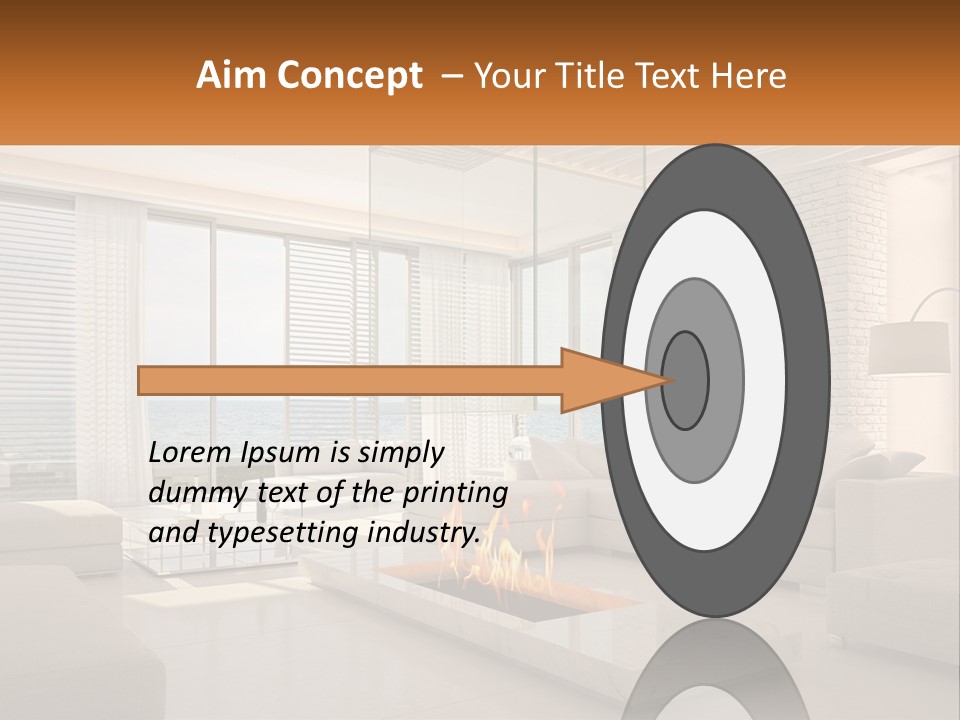 Interior Of The Hallway PowerPoint Template