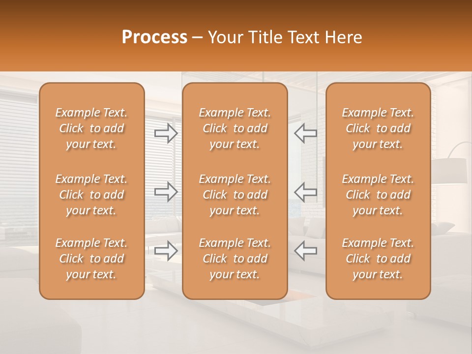 Interior Of The Hallway PowerPoint Template