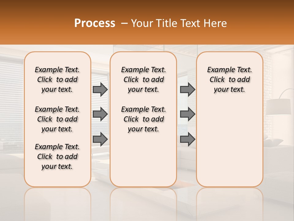 Interior Of The Hallway PowerPoint Template