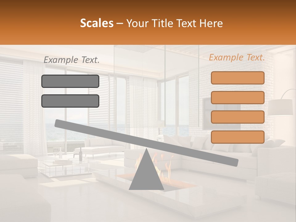 Interior Of The Hallway PowerPoint Template