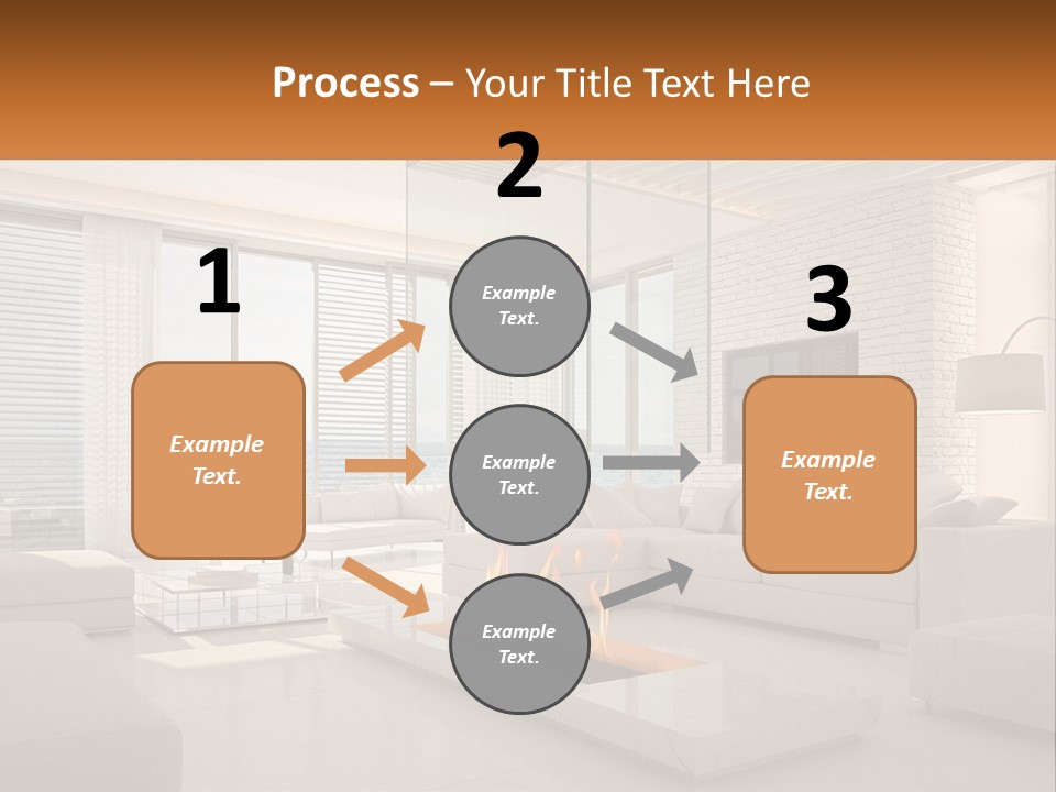 Interior Of The Hallway PowerPoint Template