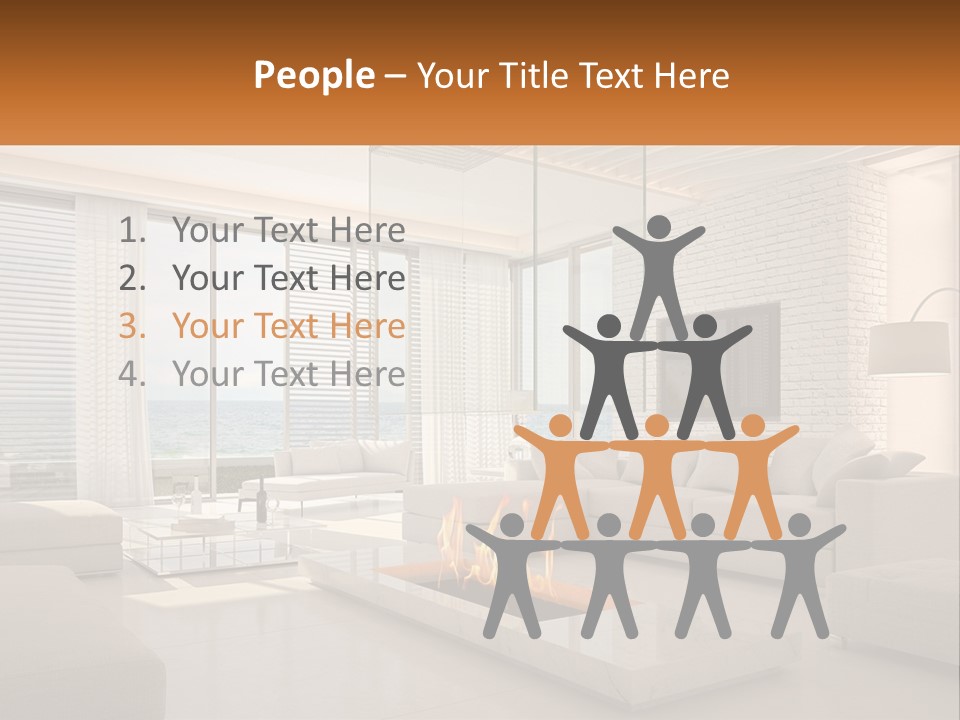 Interior Of The Hallway PowerPoint Template