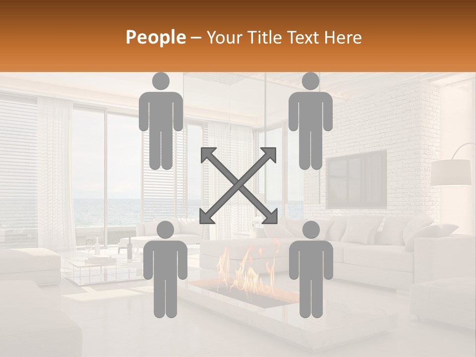 Interior Of The Hallway PowerPoint Template