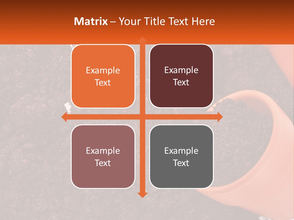 Flowers In A Pot PowerPoint Template