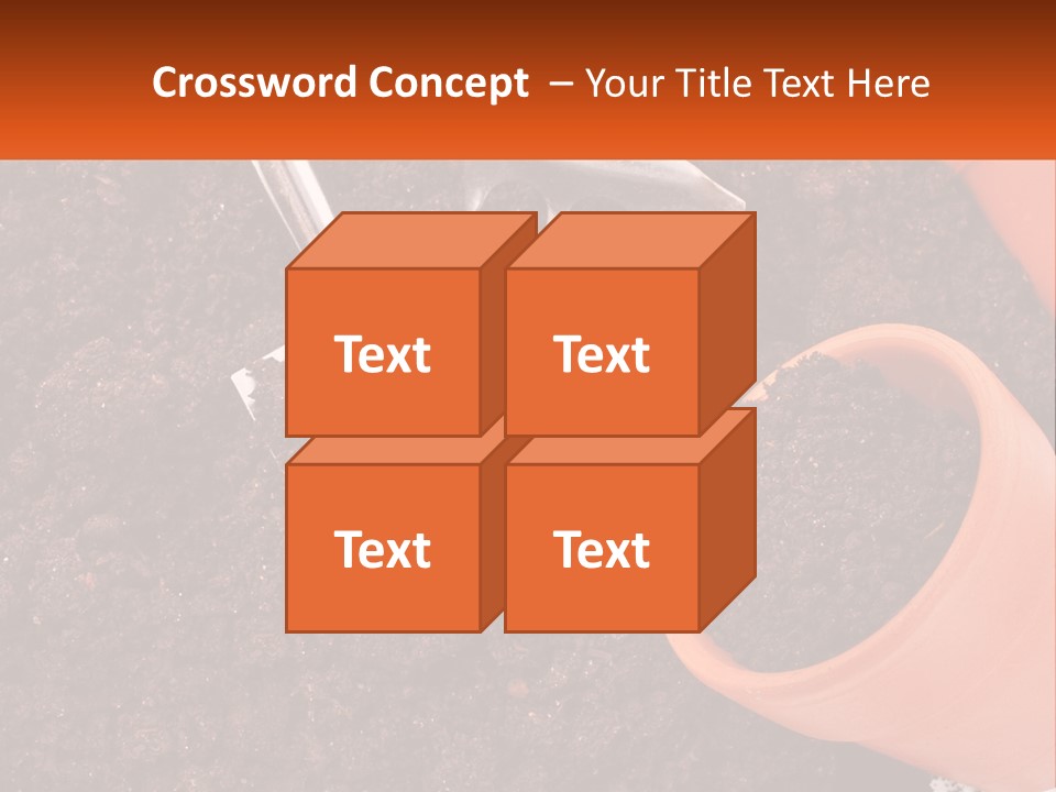 Flowers In A Pot PowerPoint Template
