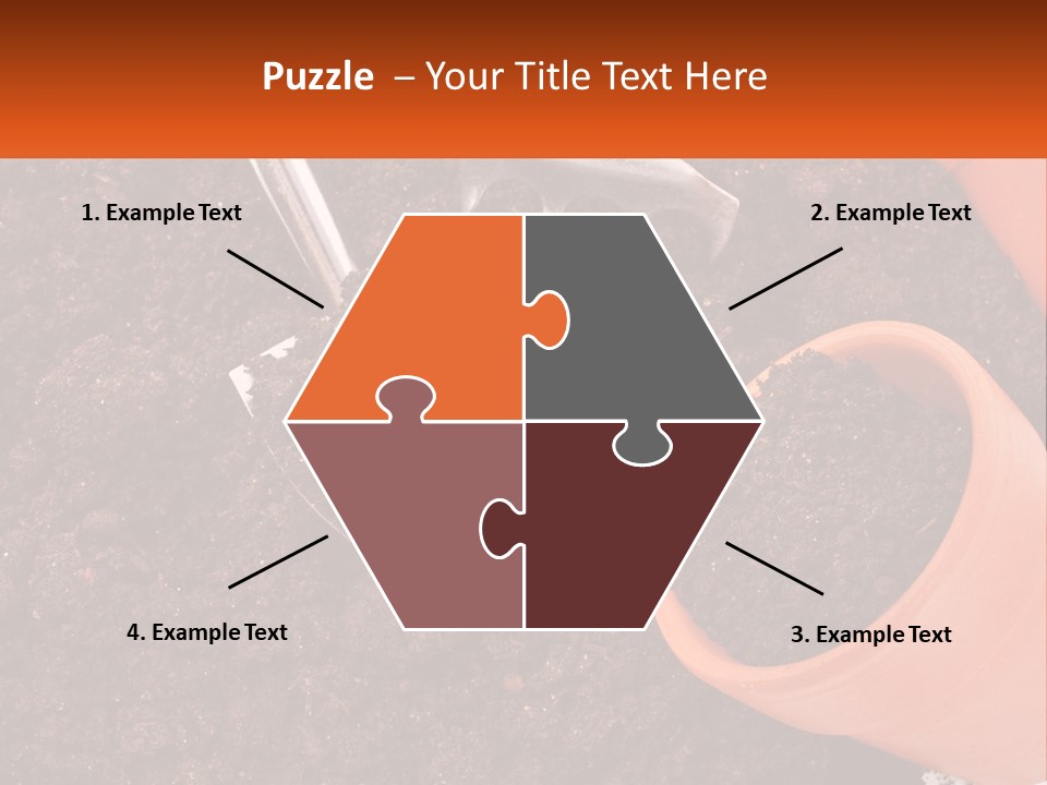 Flowers In A Pot PowerPoint Template