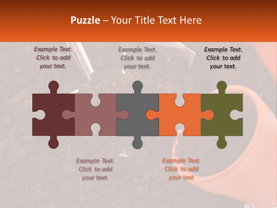 Flowers In A Pot PowerPoint Template