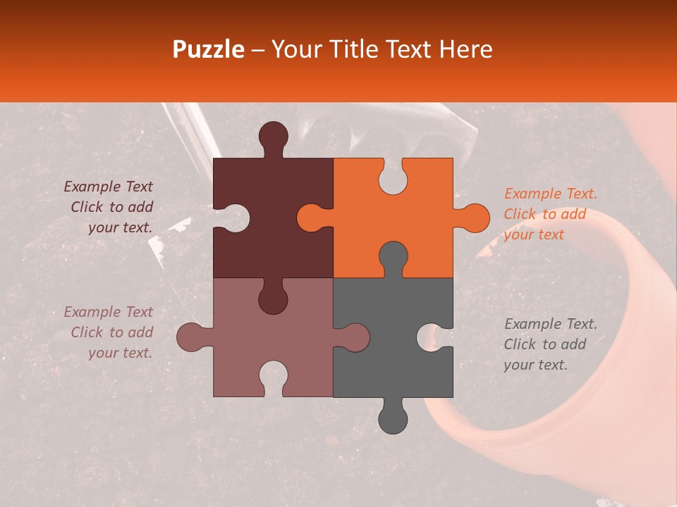 Flowers In A Pot PowerPoint Template