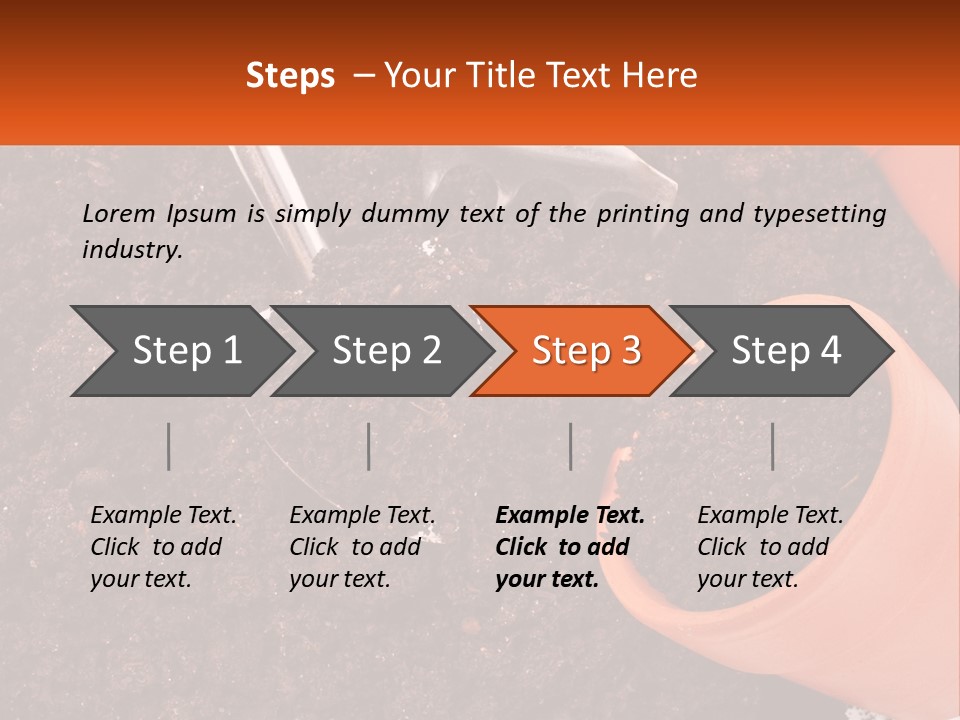 Flowers In A Pot PowerPoint Template