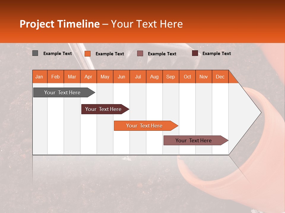 Flowers In A Pot PowerPoint Template
