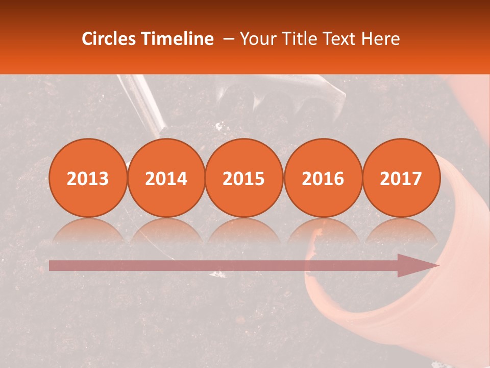 Flowers In A Pot PowerPoint Template