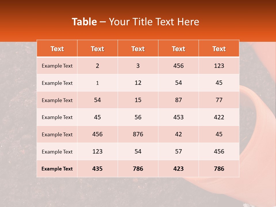 Flowers In A Pot PowerPoint Template