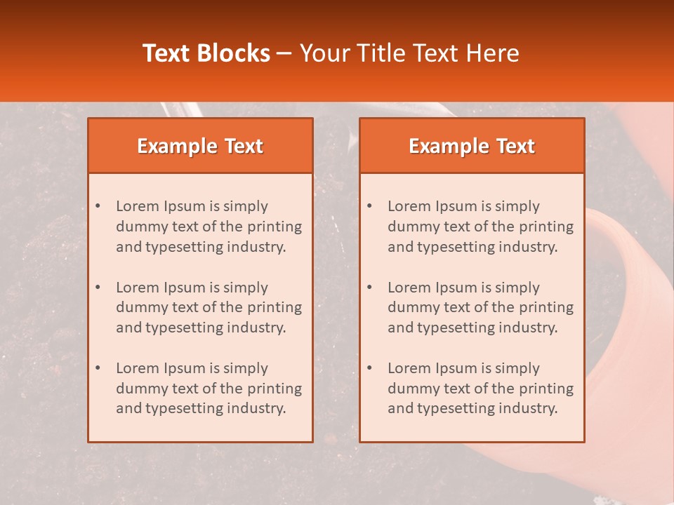 Flowers In A Pot PowerPoint Template