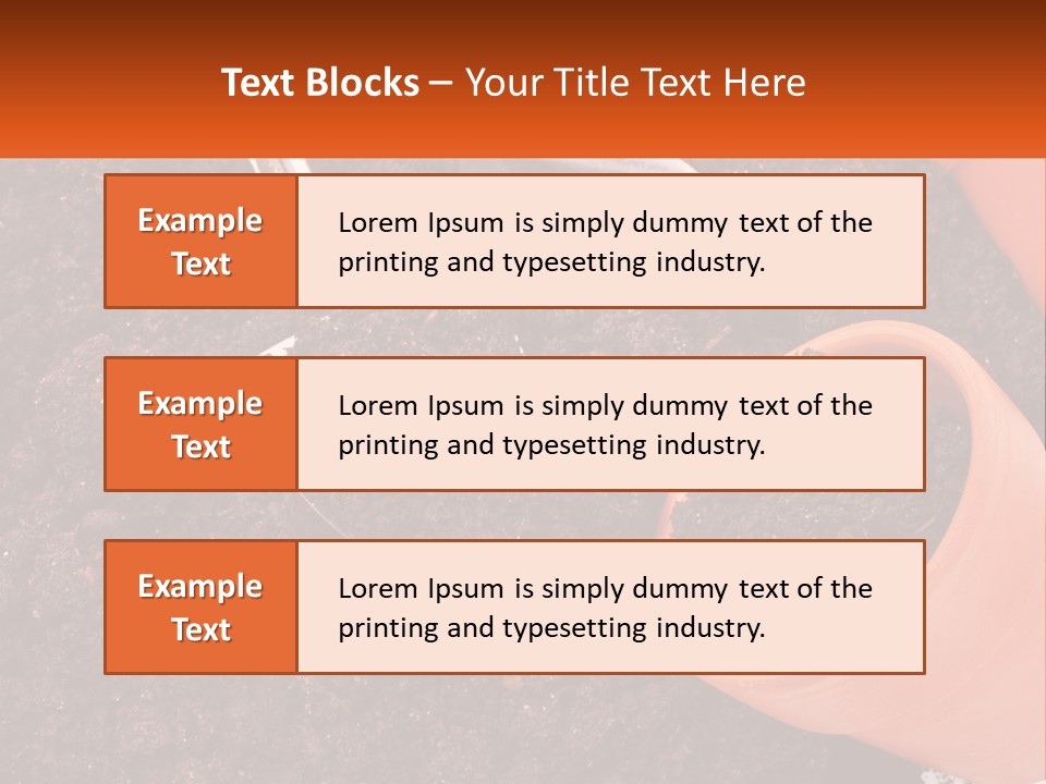 Flowers In A Pot PowerPoint Template
