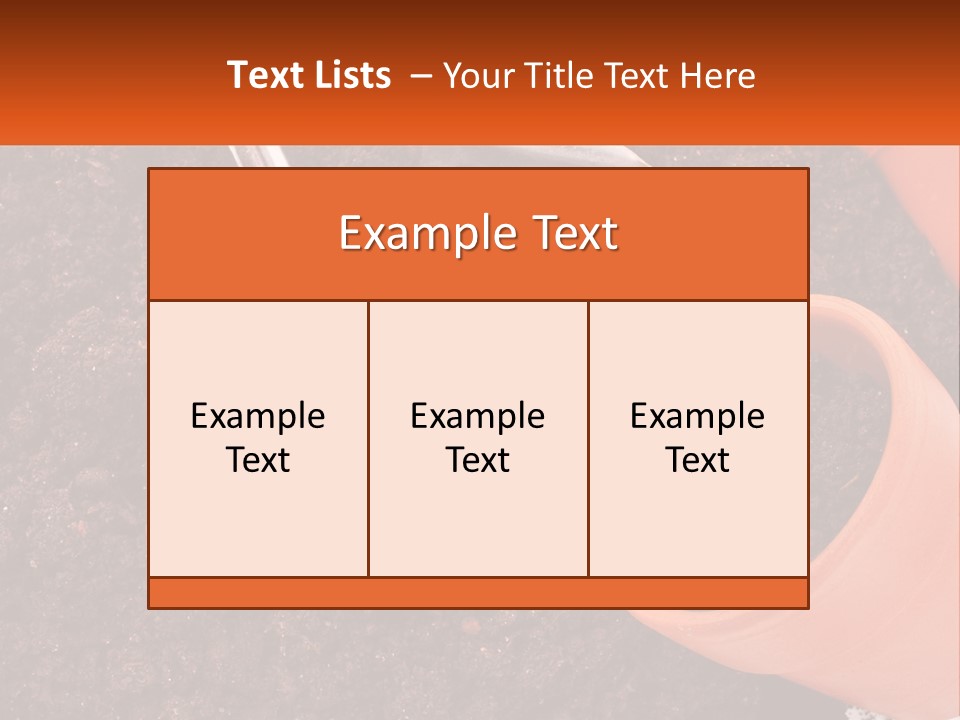 Flowers In A Pot PowerPoint Template