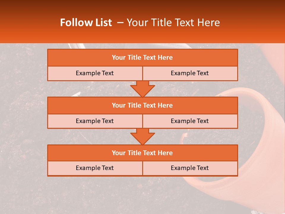 Flowers In A Pot PowerPoint Template