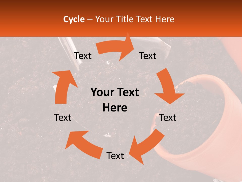 Flowers In A Pot PowerPoint Template