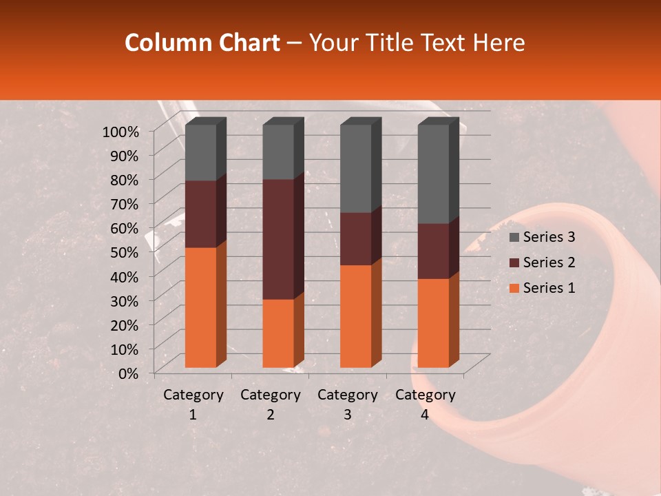 Flowers In A Pot PowerPoint Template