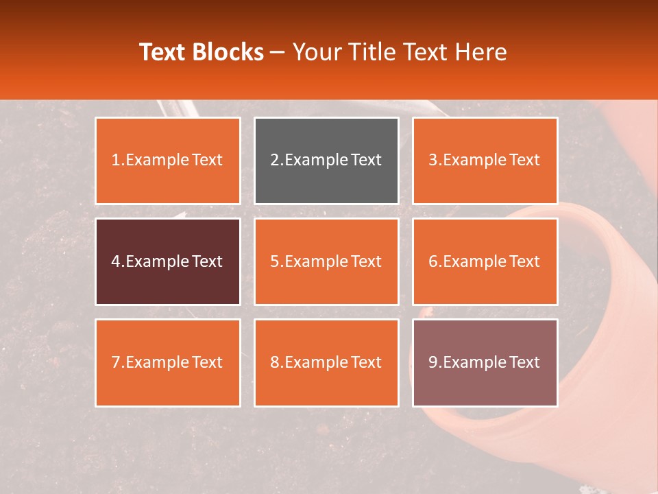 Flowers In A Pot PowerPoint Template