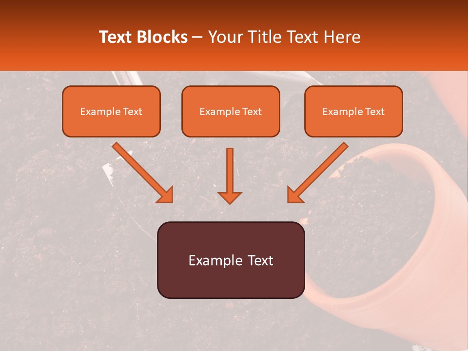 Flowers In A Pot PowerPoint Template