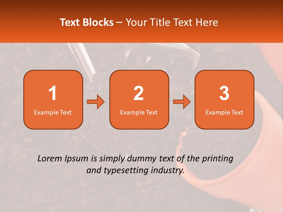 Flowers In A Pot PowerPoint Template