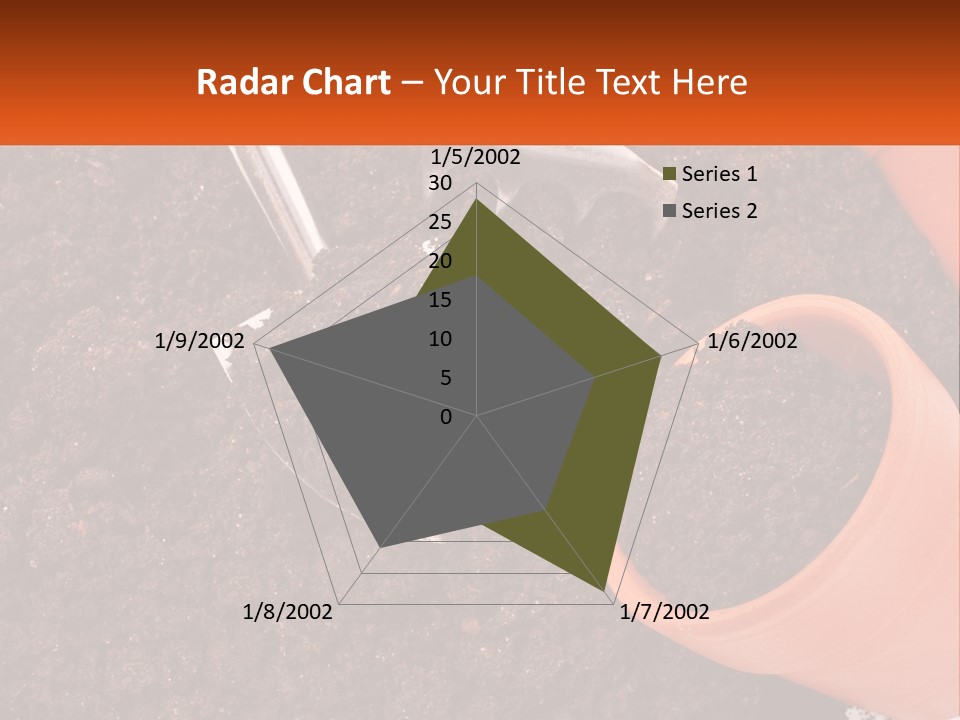 Flowers In A Pot PowerPoint Template