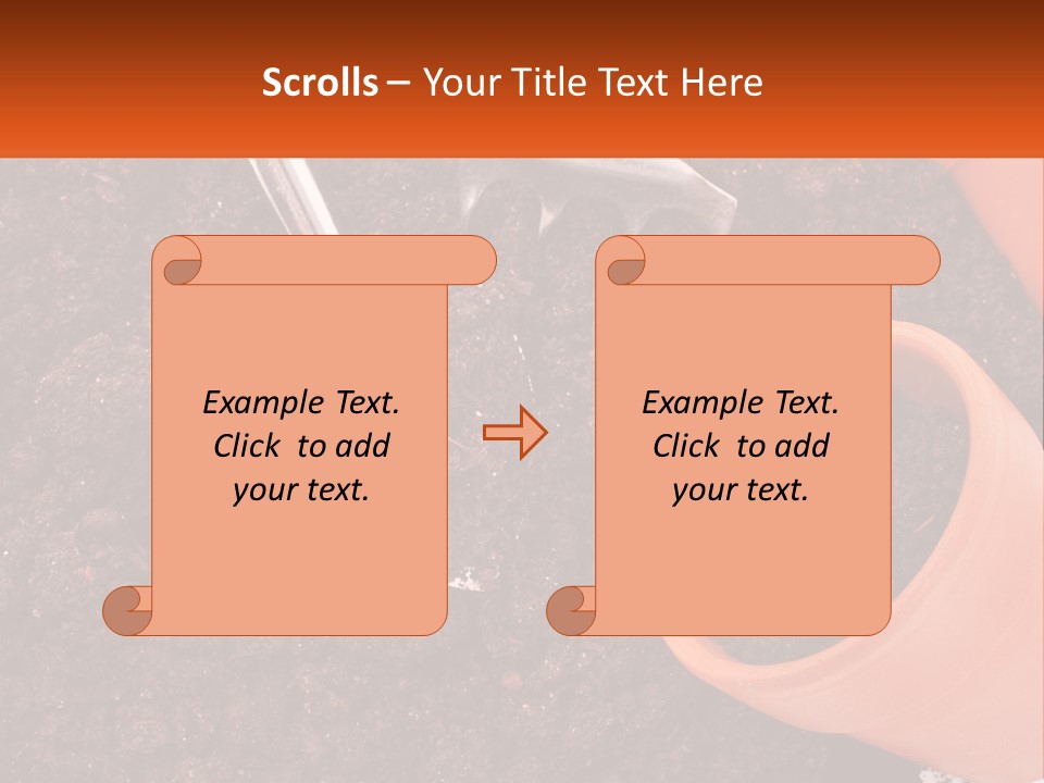Flowers In A Pot PowerPoint Template