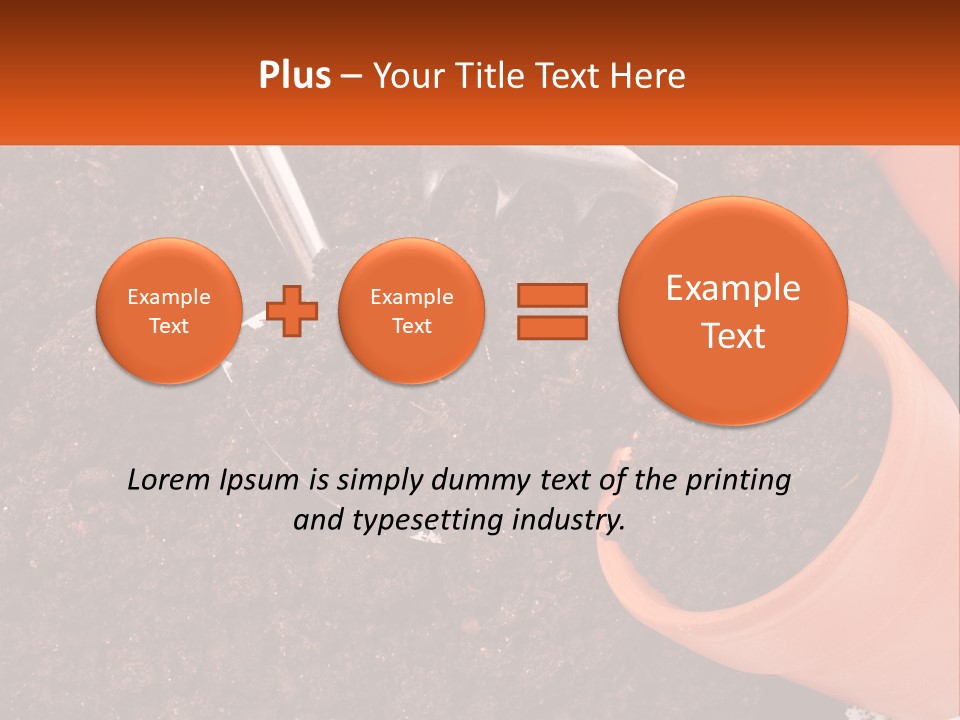 Flowers In A Pot PowerPoint Template