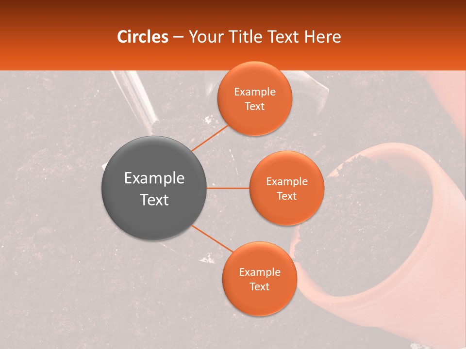 Flowers In A Pot PowerPoint Template