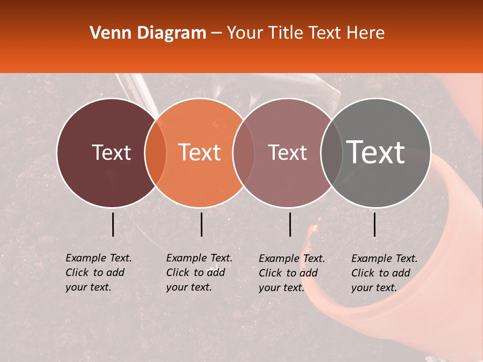Flowers In A Pot PowerPoint Template