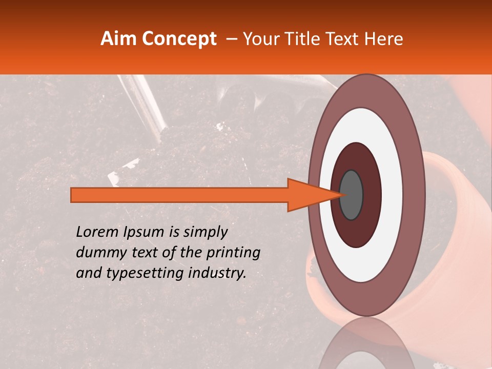 Flowers In A Pot PowerPoint Template