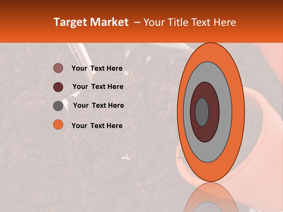 Flowers In A Pot PowerPoint Template