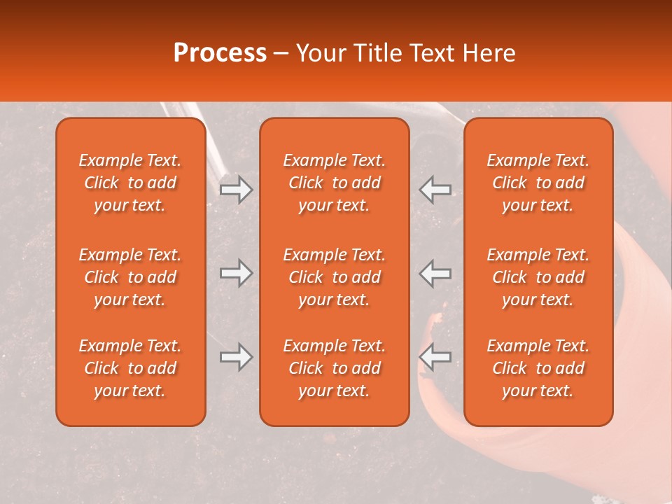 Flowers In A Pot PowerPoint Template