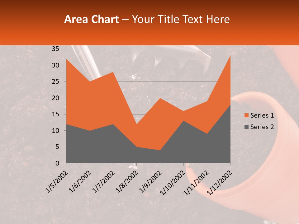 Flowers In A Pot PowerPoint Template