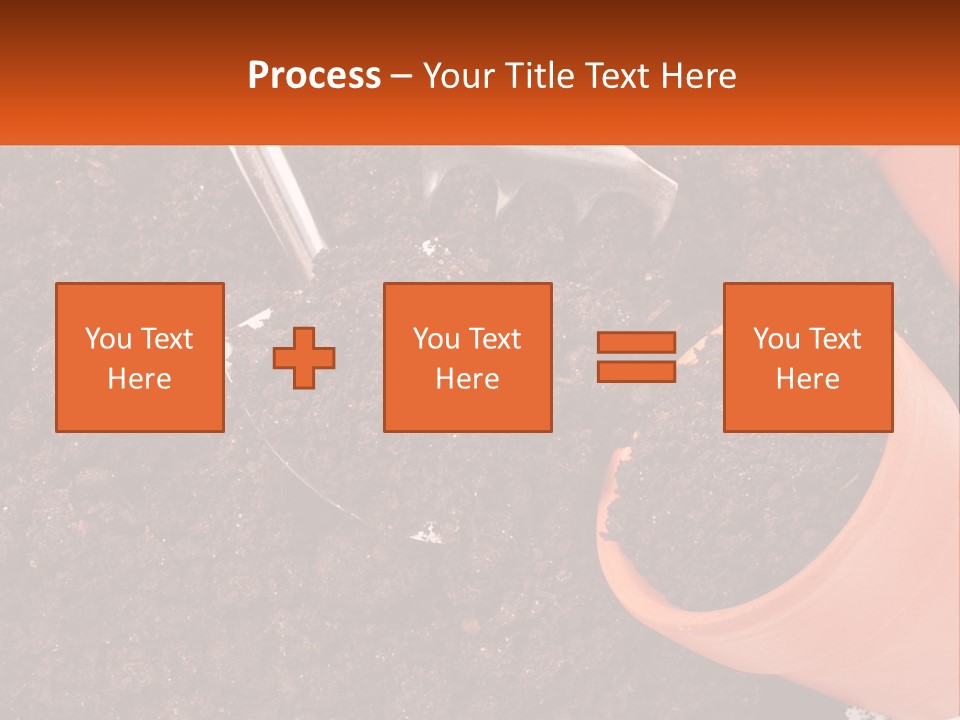 Flowers In A Pot PowerPoint Template
