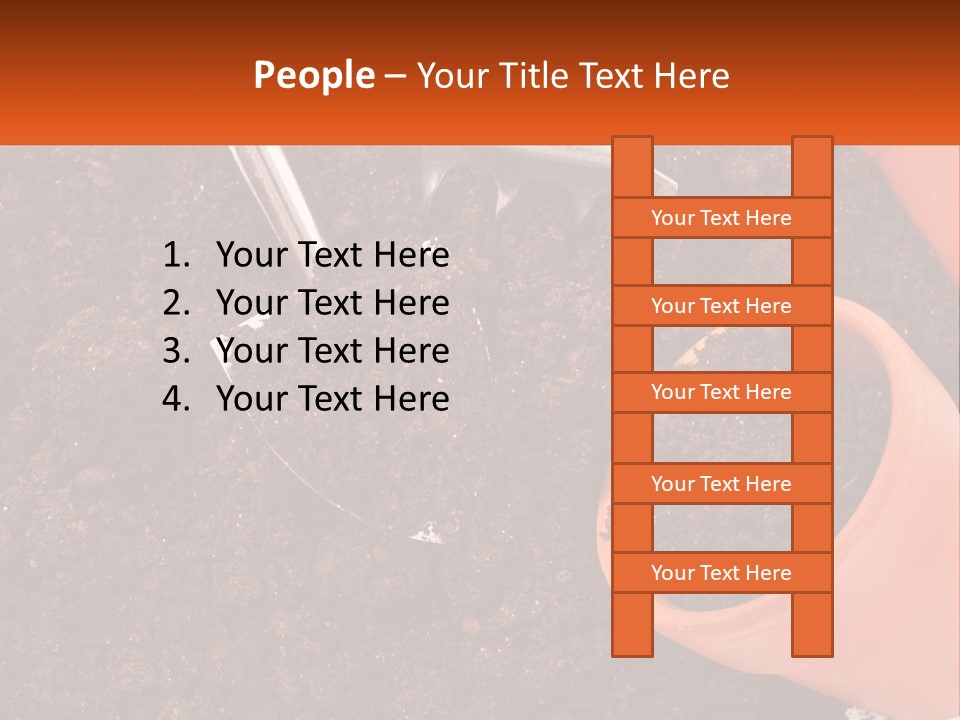 Flowers In A Pot PowerPoint Template