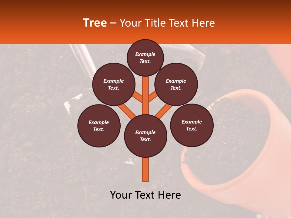 Flowers In A Pot PowerPoint Template