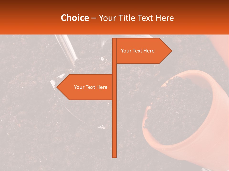 Flowers In A Pot PowerPoint Template