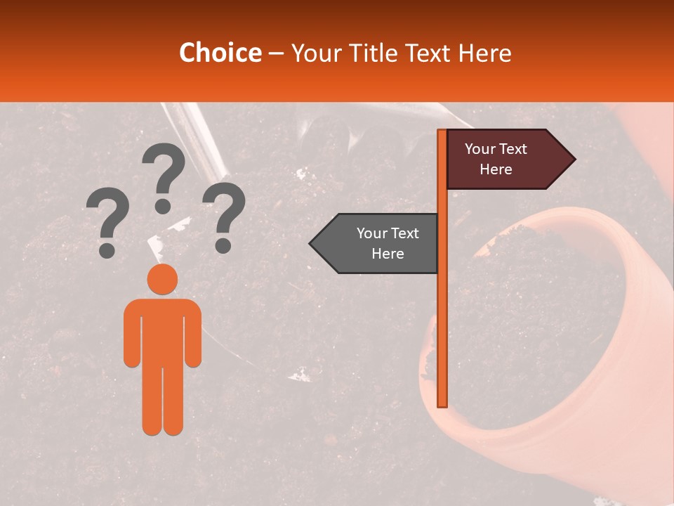 Flowers In A Pot PowerPoint Template
