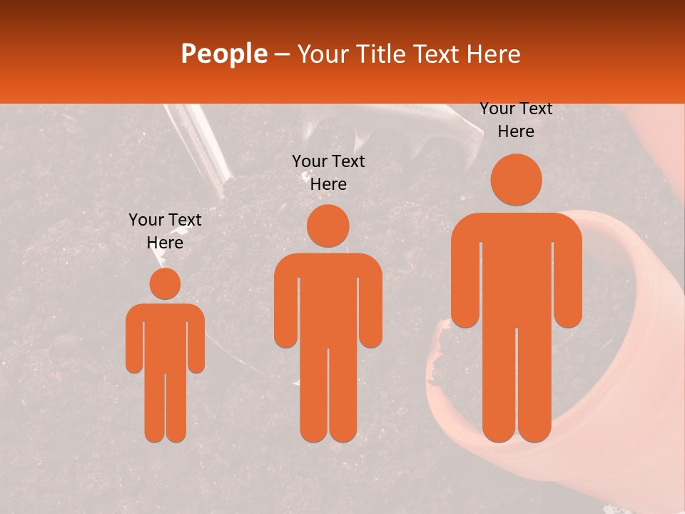 Flowers In A Pot PowerPoint Template