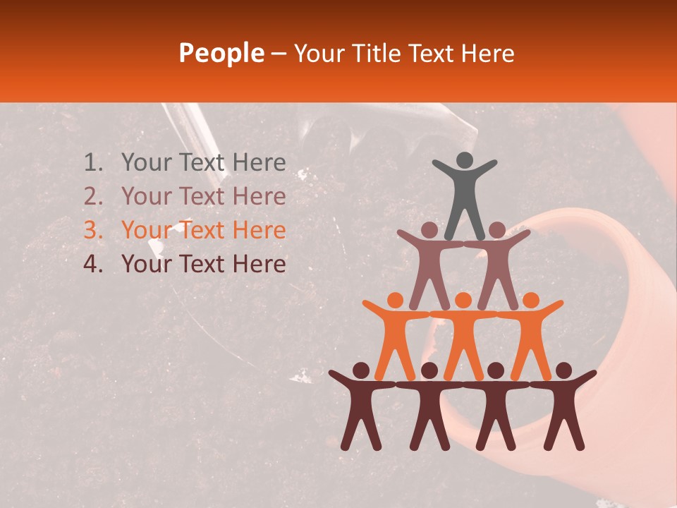 Flowers In A Pot PowerPoint Template