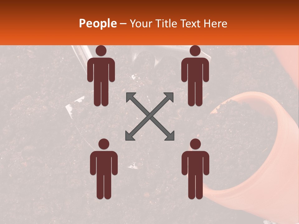 Flowers In A Pot PowerPoint Template