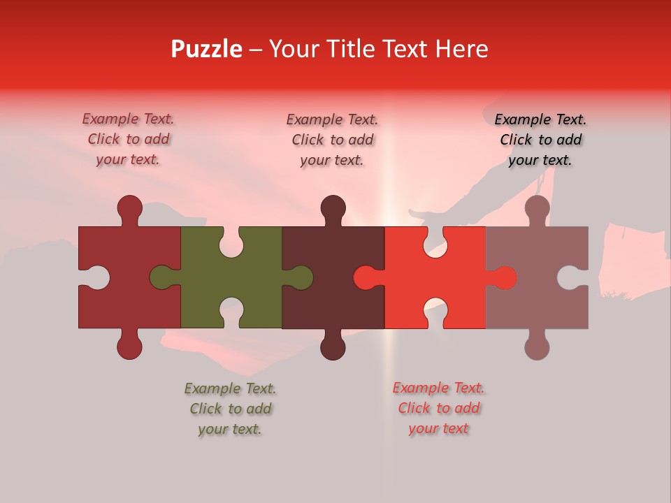 Support When Climbing A Mountain PowerPoint Template