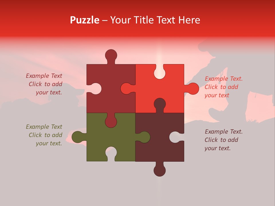 Support When Climbing A Mountain PowerPoint Template