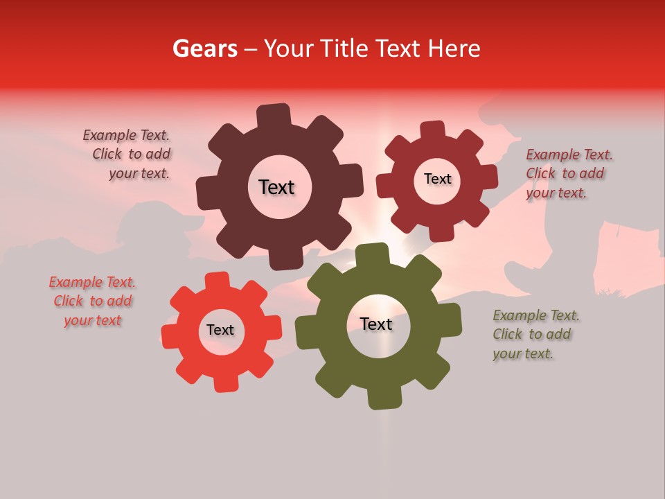 Support When Climbing A Mountain PowerPoint Template