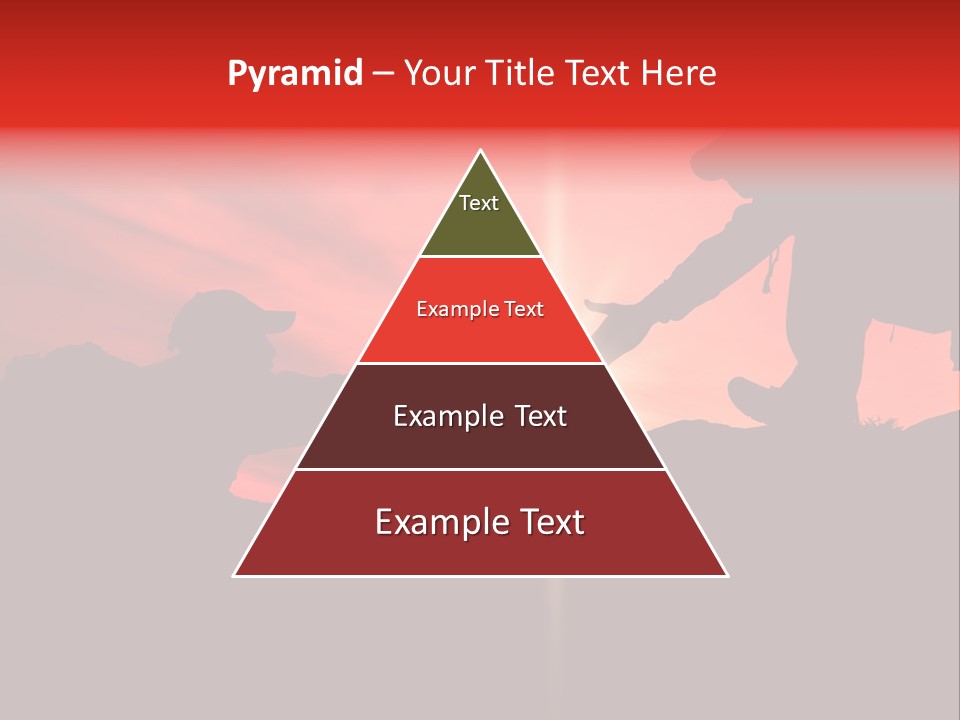 Support When Climbing A Mountain PowerPoint Template
