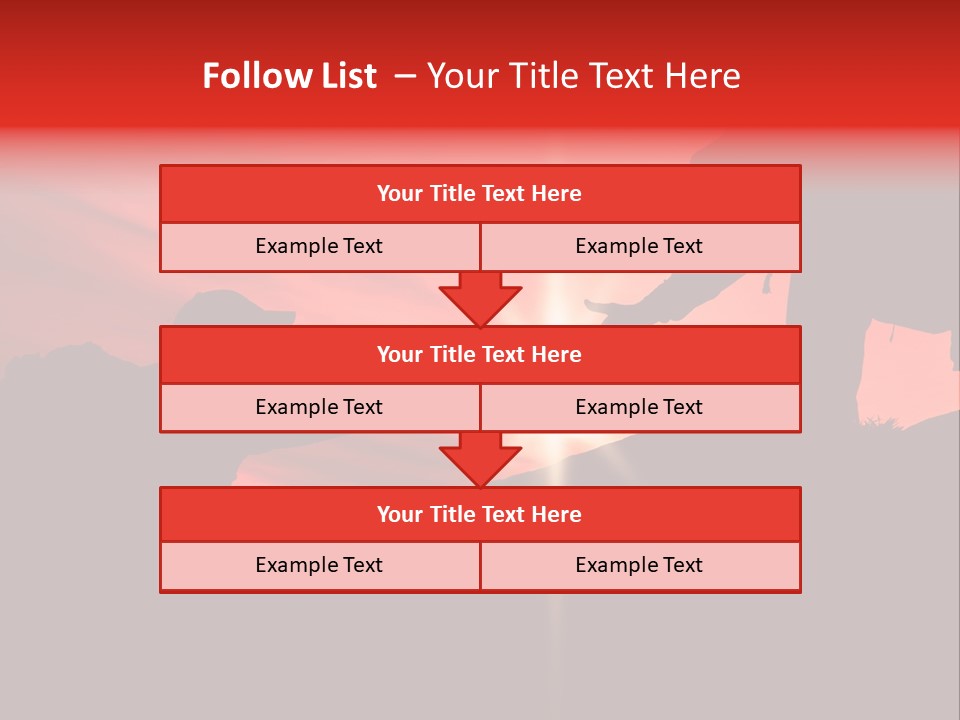 Support When Climbing A Mountain PowerPoint Template